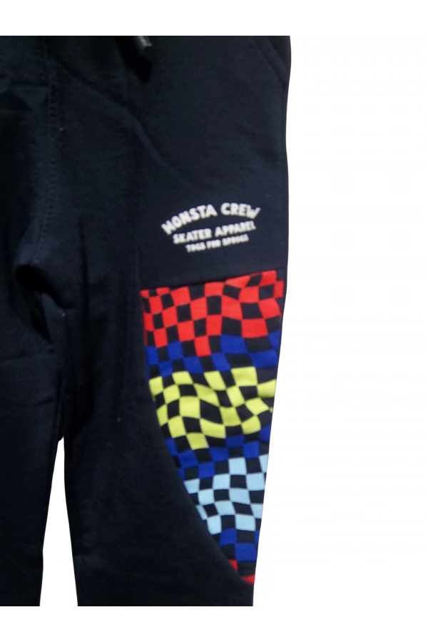 MONSTA CREW BASKILI ERKEK TEK ALT