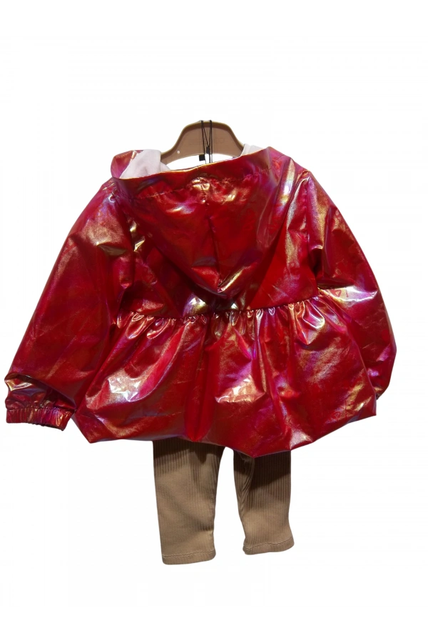 RAINCOAT AYICIK AKSESUARLI KIZ TAKIM