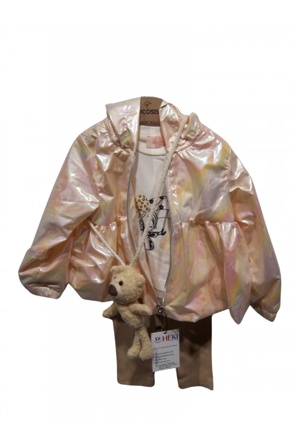 RAINCOAT AYICIK AKSESUARLI KIZ TAKIM