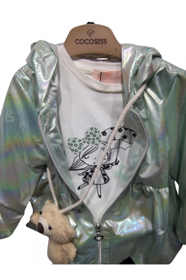 RAINCOAT AYICIK AKSESUARLI KIZ TAKIM