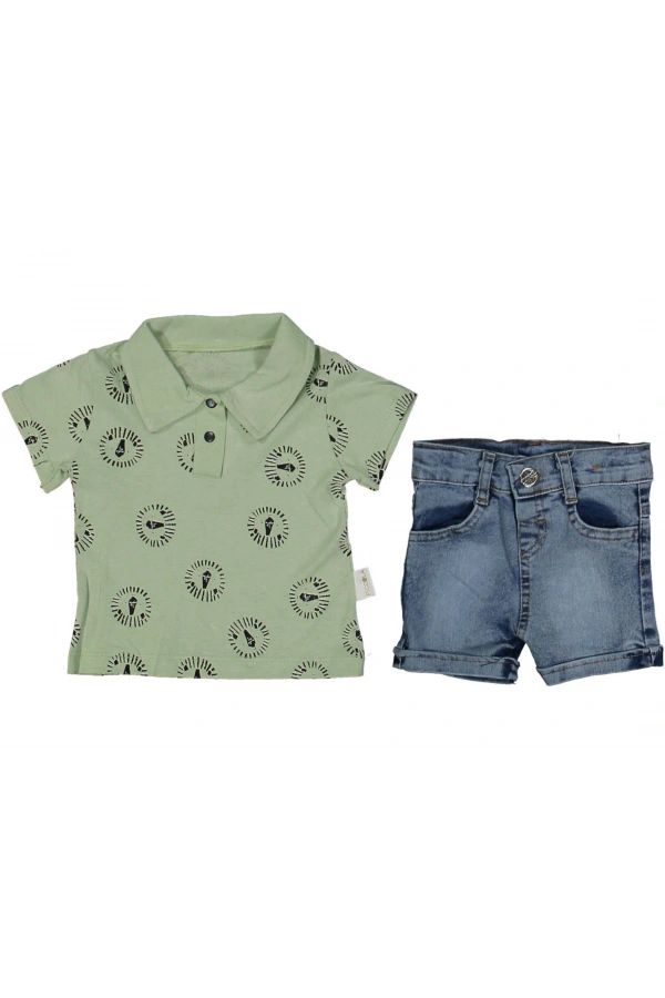 T-SHIRTLÜ JEANS ŞORTLU ERKEK TAKIM