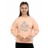 ÇİÇEK NAKIŞLI KIZ SWEATSHIRT