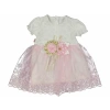 ÇİÇEKLİ TÜLLÜ KIZ ELBİSE