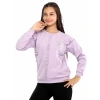 KALP NAKIŞLI FIRFIRLI KIZ SWEATSHIRT