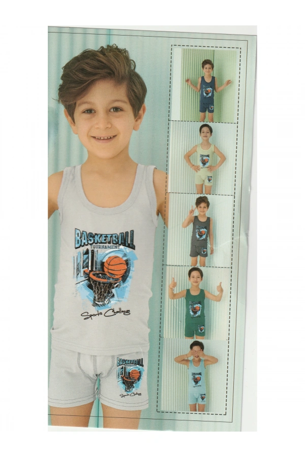 BASKILI ERKEK ÇOCUK BOXER-ATLET TAKIMI