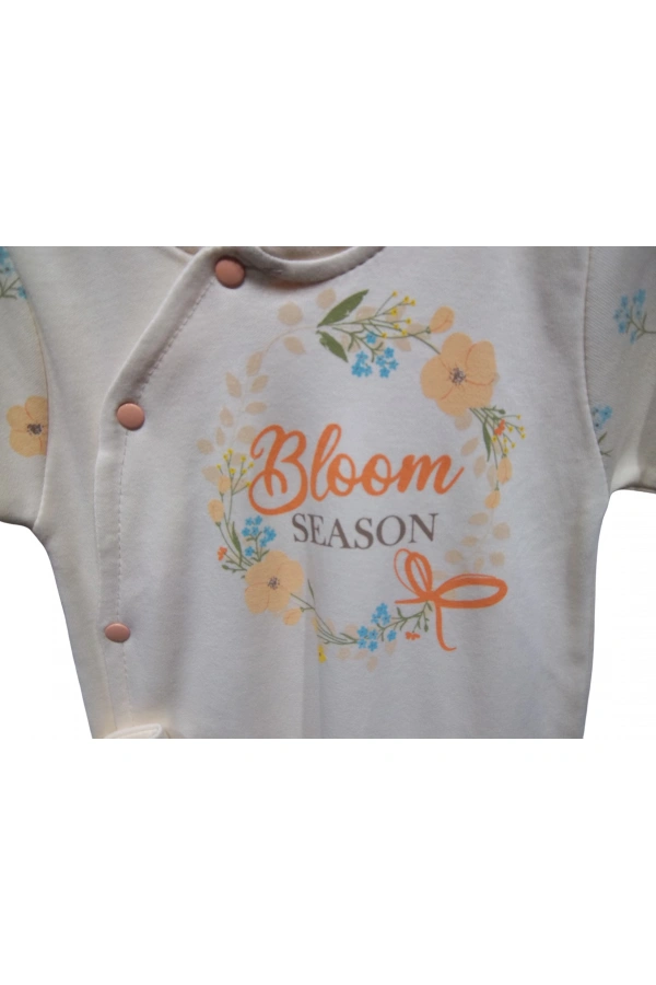 BLOOM SEASON BASKILI ÇİÇEKLİ BERELİ PATİKLİ KIZ TULUM