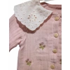 ÇİÇEK NAKIŞLI GÜPÜR YAKALI KIZ TAKIM