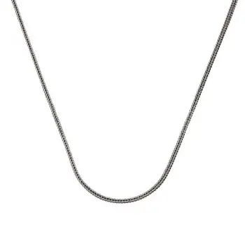 Luz&Pos ​gümüş 2 Mm Tilki Kuyruğu 55 Cm Zincir