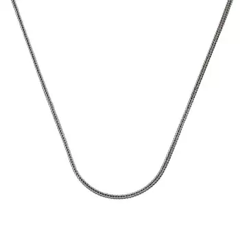 Luz&Pos ​gümüş 2 Mm Tilki Kuyruğu 60 Cm Zincir