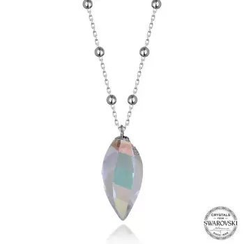 Luz&Pos Crystal Taşlı Top Zincir Gümüş Kadın Kolye