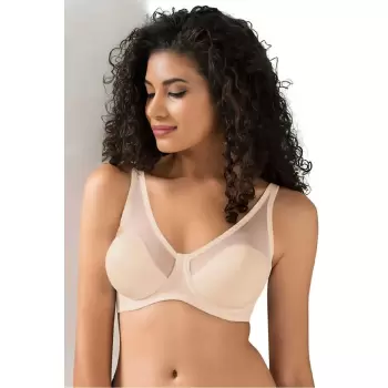 Tül Kaplı Soft Cup Sütyen Kadın 9200