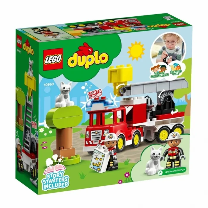 10969   Duplo - İtfaiye Kamyonu,  21 parça +2 yaş