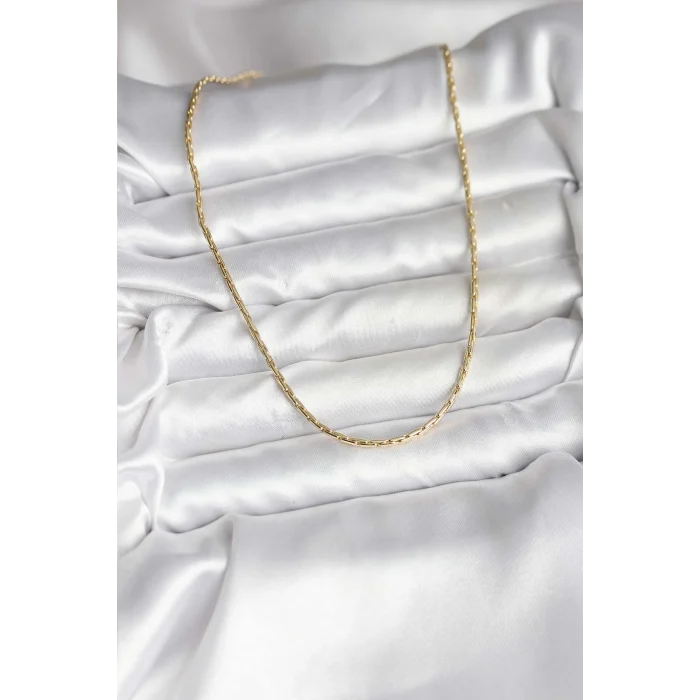 14k Gold Renk Kaplama İnce Zincir Model Cm Kadın Kolye