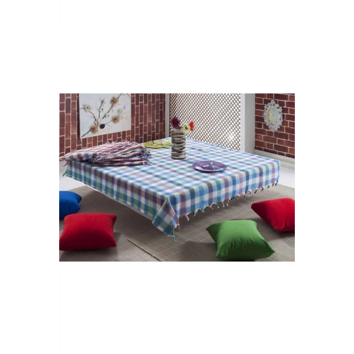 170x170 cm. Klasik Desen Üçlü Sofra Bezi / Masa Örtüsü