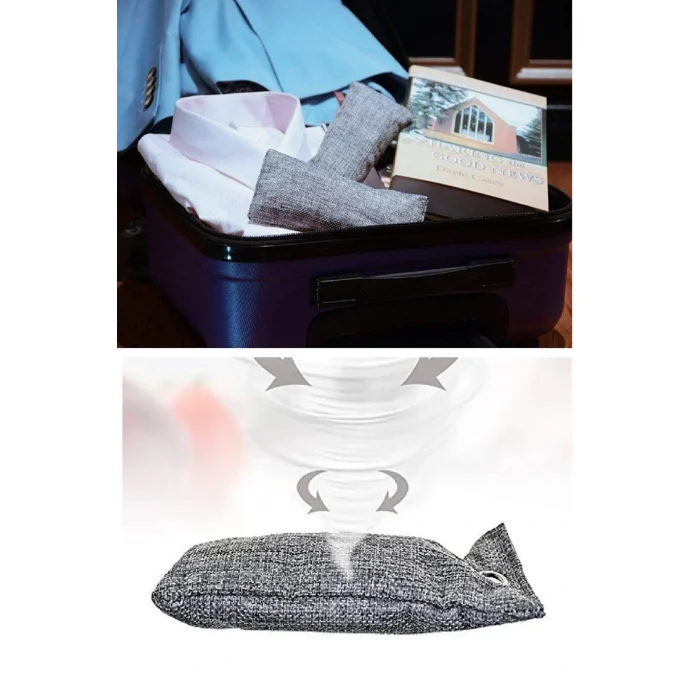 2 Li  Koku Emici Karbon Ayakkabı Koku Giderici  Ev Araba Çekmece Çanta Buzdolabı Mutfak Duman Emici