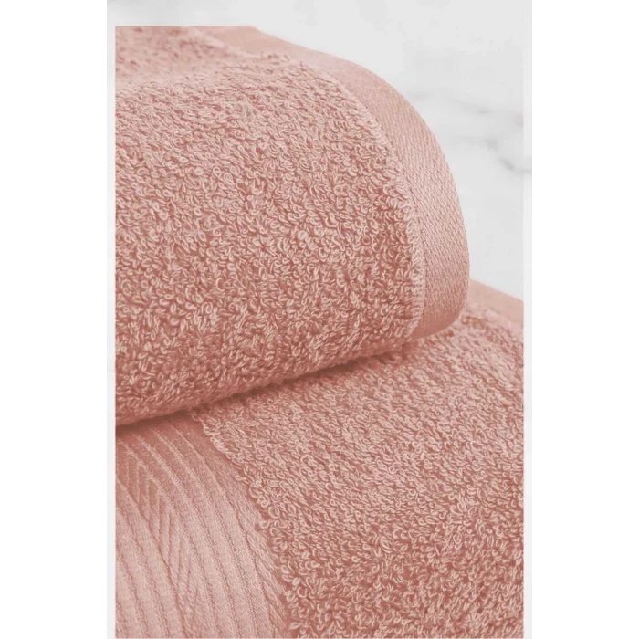 2 Parça Battal Lüks Premium Banyo Spa Havlu Takımı 90x170 Cm Somon