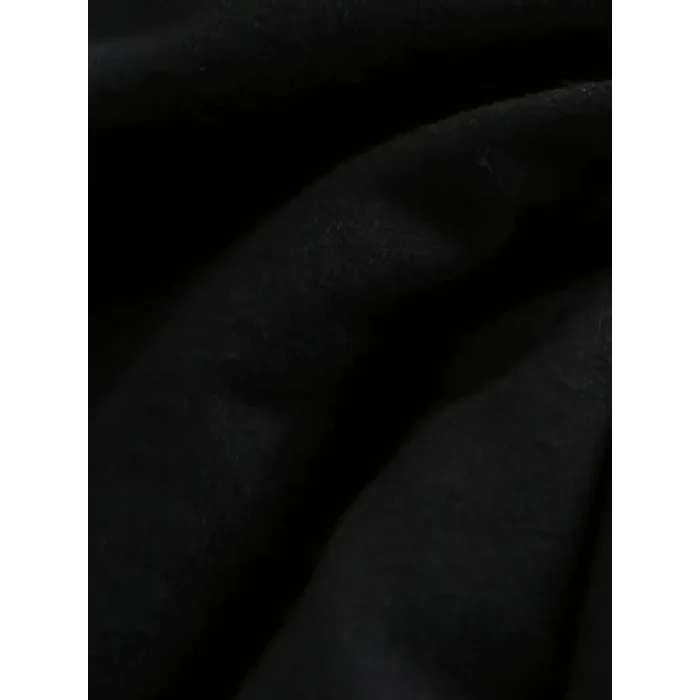 20/1 Penye Compack Baskılı Oversize Kısa Kol Bisiklet Yaka T-shirt - Siyah