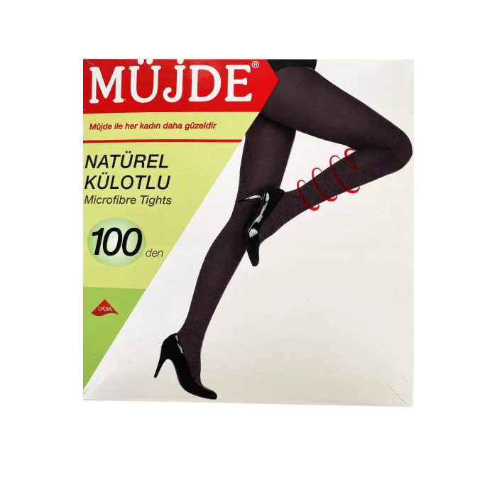 3 Adet Siyah 100 Denye Kalın Külotlu Çorap Opak Naturel Esnek