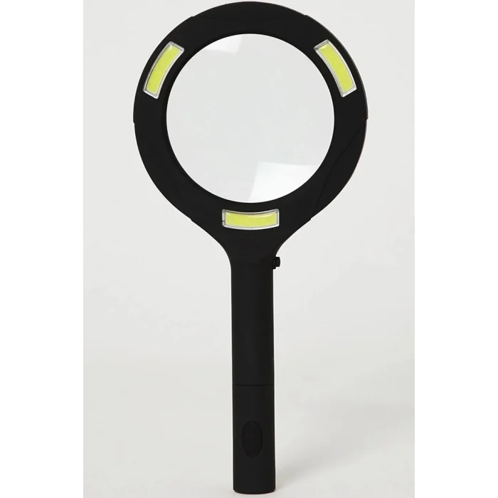 3 Ledli Işıklı El Büyüteci 250 Lümen Beyaz Işık Büyüteç 3x Zoom Tamirci Büyüteç Wt374