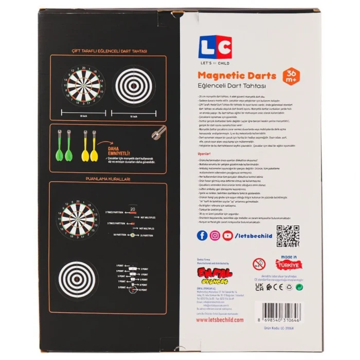 31064-Eğlenceli Manyetik Dart