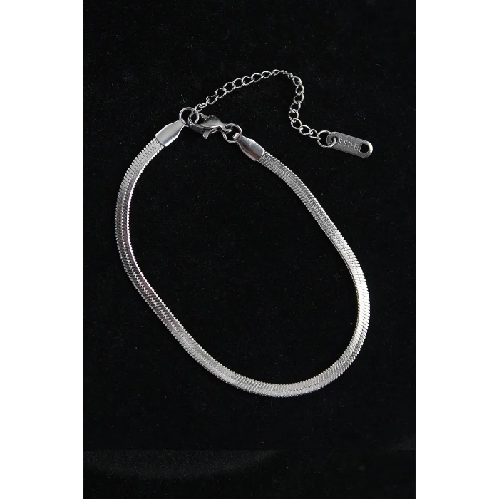 316L Çelik İtalyan Model Gümüş Renk Erkek Bileklik