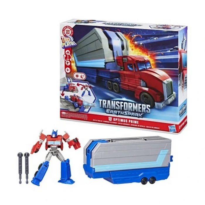 3in1 Sesli ve Işıklı Transformers EarthSpark Optimus Prime Savaş Oyun Seti