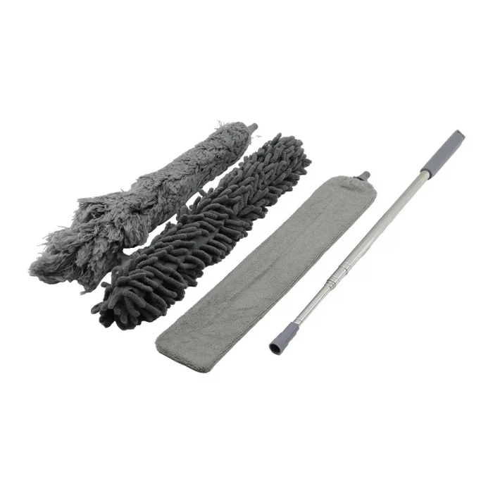 3pcs Püskül- Makarna- Düz Toz Alma Set Esnek Başlı-43cm  Uzayan Saplı=43-205cm Brkt-910200