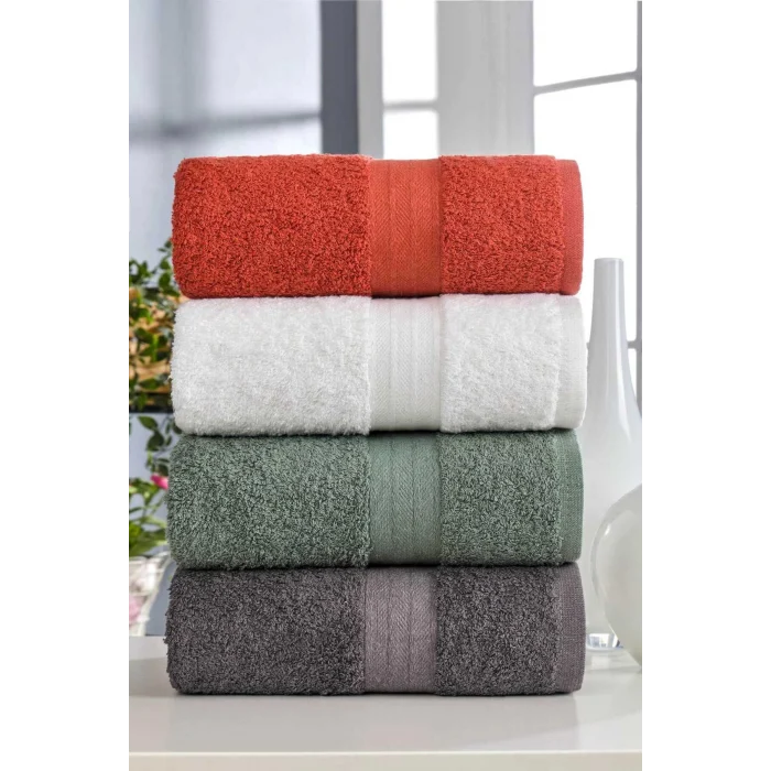 4 lü El Yüz Havlu Takımı &#37;100 Pamuklu Matiz Yeki