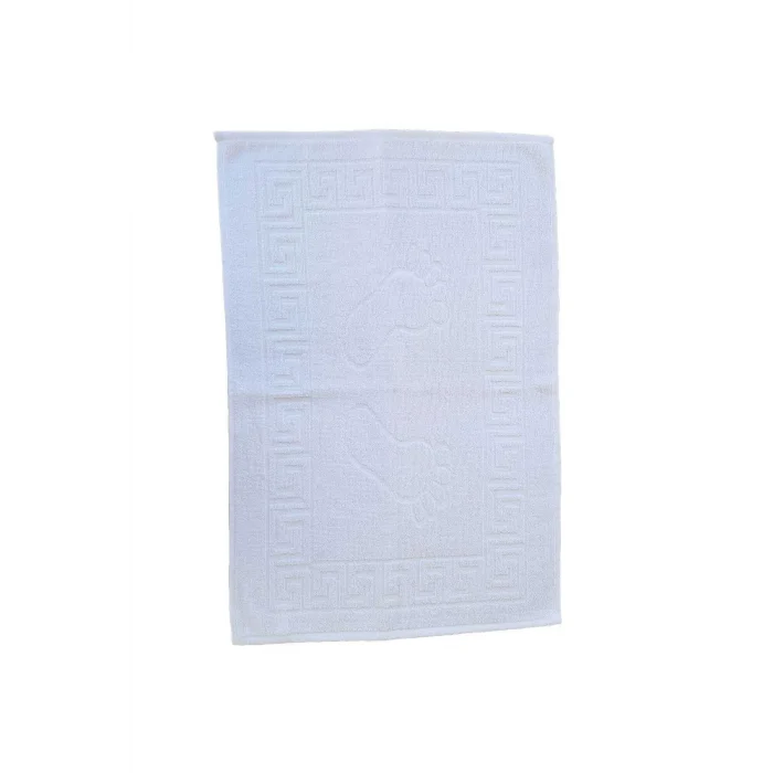 6 lı Ayak İzli Banyo Paspas Pamuklu Ayak Havlusu 50x70 Cm