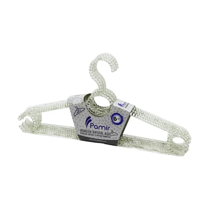 6 Parça Boncuk Kristal Elbise Askı