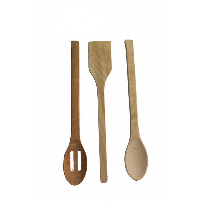 Ahşap 3lü Kaşık Seti