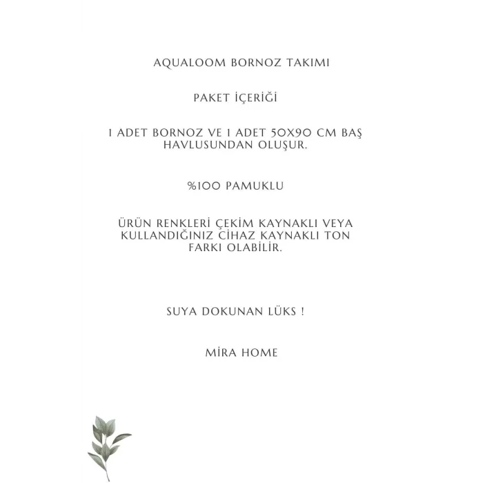AquaLoom Lüx Kadın Bornoz ve Havlu Seti &#37;100 Pamuklu Mürdüm