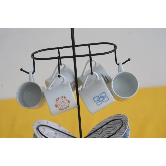 Askılı Uzun Fincan Standı, Fincan Askılığı, Fincan Takımı Standı