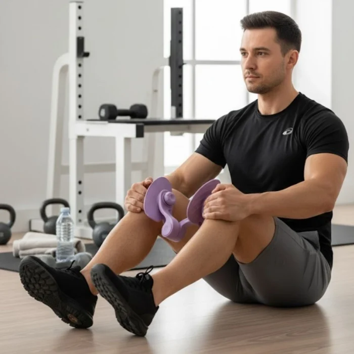 Bacak Arası İncelten Egzersiz Aleti – İç Bacak Sıkılaştırıcı, Pelvik Kas Güçlendirici Plastik Spor Aparatı