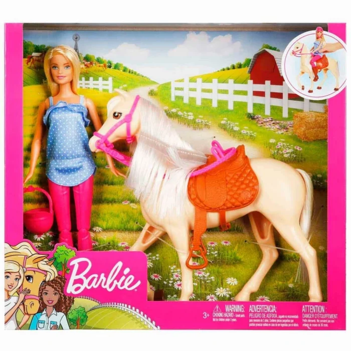 Barbie Bebek ve Güzel Atı Oyun Seti