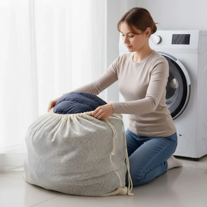 Battal Boy 120x150 Cm Mont Ve Perde Yıkama Filesi–extra Büyük, Dayanıklı, Nefes Alabilir Çamaşır Koruma Torbası
