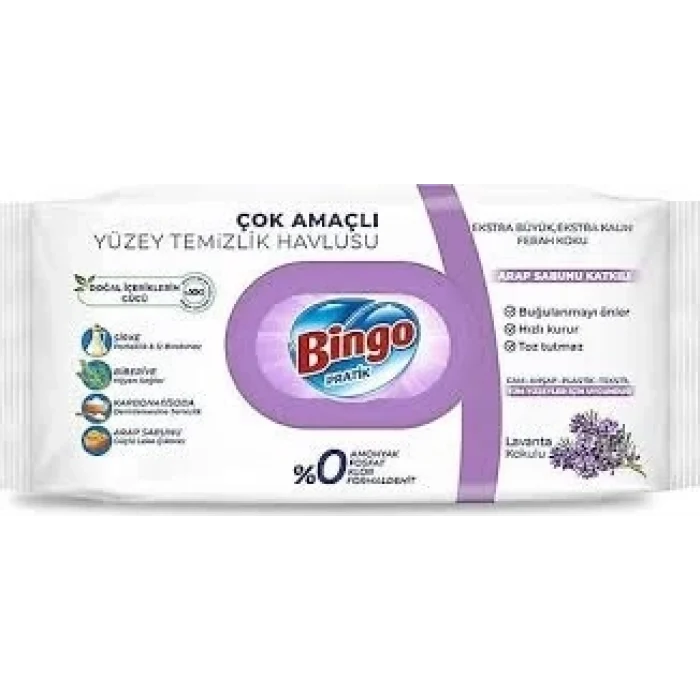 Bingo Pratik Yüzey Havlusu Lavanta