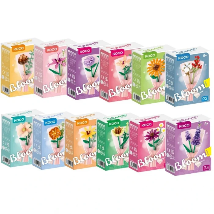 Buket Çiçekleri 3D Puzzle ADET FİYATIDIR