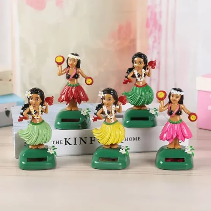 Büyük Boy Güneş Enerjili Solar Dans Eden Hula Kızı Figürü