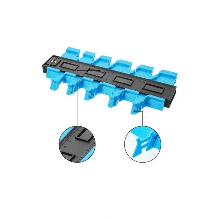 Büyük Boy Kalıp Çıkarma  Kontur Ölçüm Cihazı Ahşap Fayans Şekillendirme Kalıbı 24 Cm