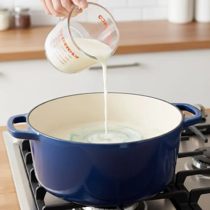 Cam Süt Kaynatma Ve Taşma Önleyici Aparat – Süt Taşırmaz Güvenli Kaynatma,ısıya Dayanıklı Cam