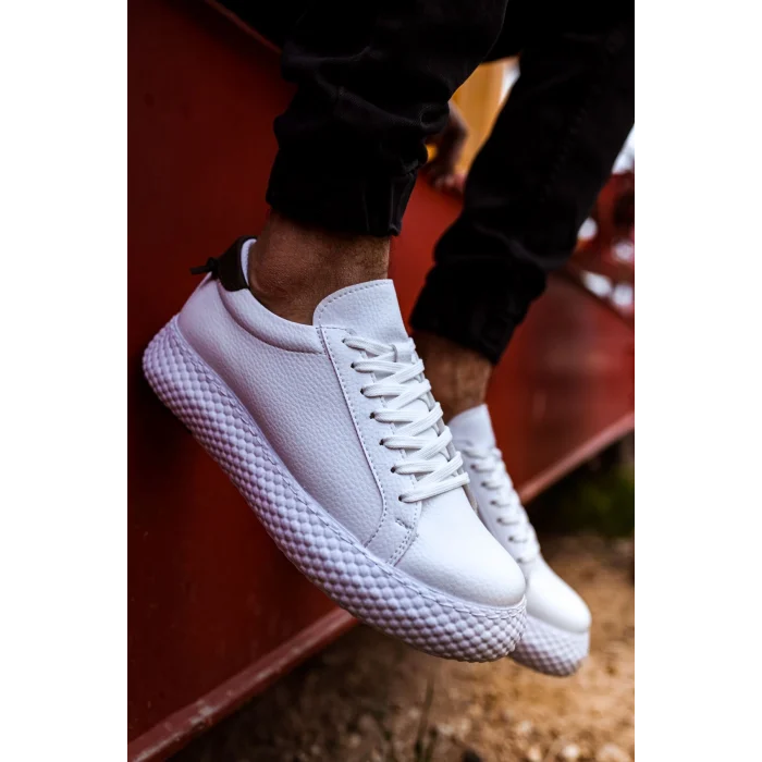 CH107 - CBT Felibord Erkek Ayakkabı BEYAZ / HAKI