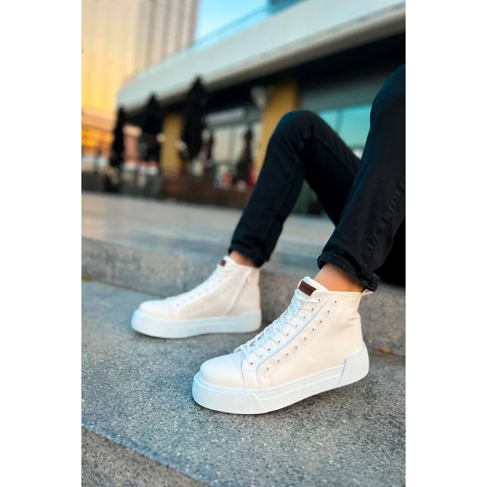 CH167 - GBT Blazer Erkek Bot BEYAZ / BEYAZ