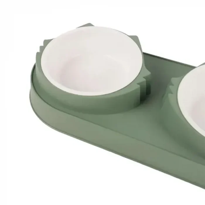 Çift Bölmeli Mama ve Su Kabı