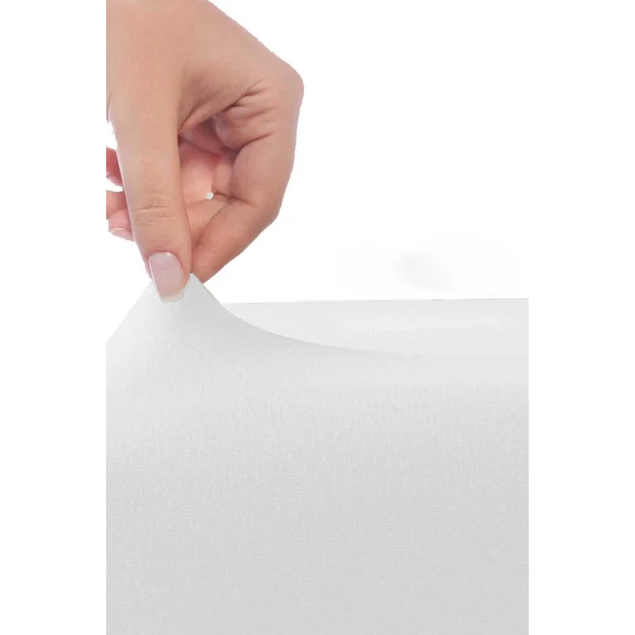 Çift Kişilik Düz Penye  %100 Pamuklu Lastikli Çarşaf 200X200 Cm Battal  Boy Newsheet Beyaz
