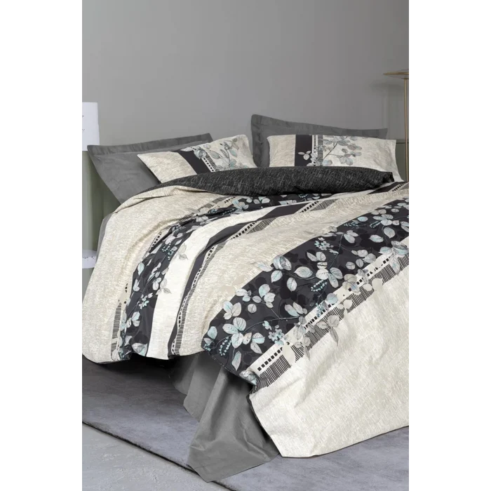 Çift Kişilik Nevresim Takımı Lehlare Antrasit