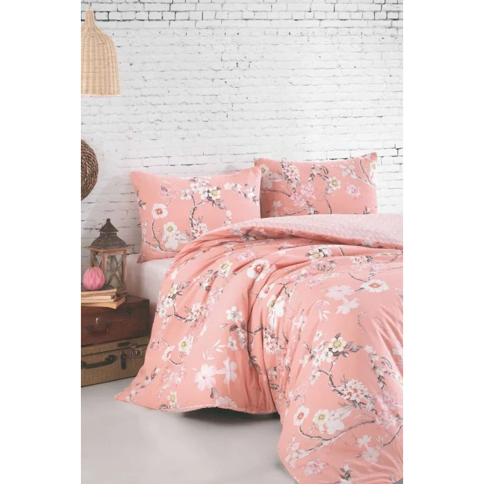 Çift Kişilik Nevresim Takımı Pamuklu Çiçek Harmanı