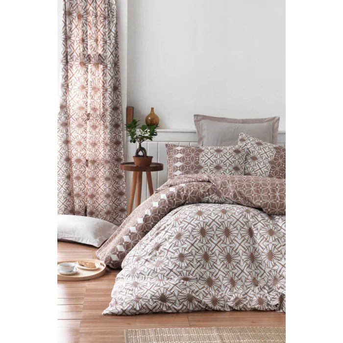 Çift Kişilik Ranforce Nevresim Takımı &#37;100 Pamuklu Güneş