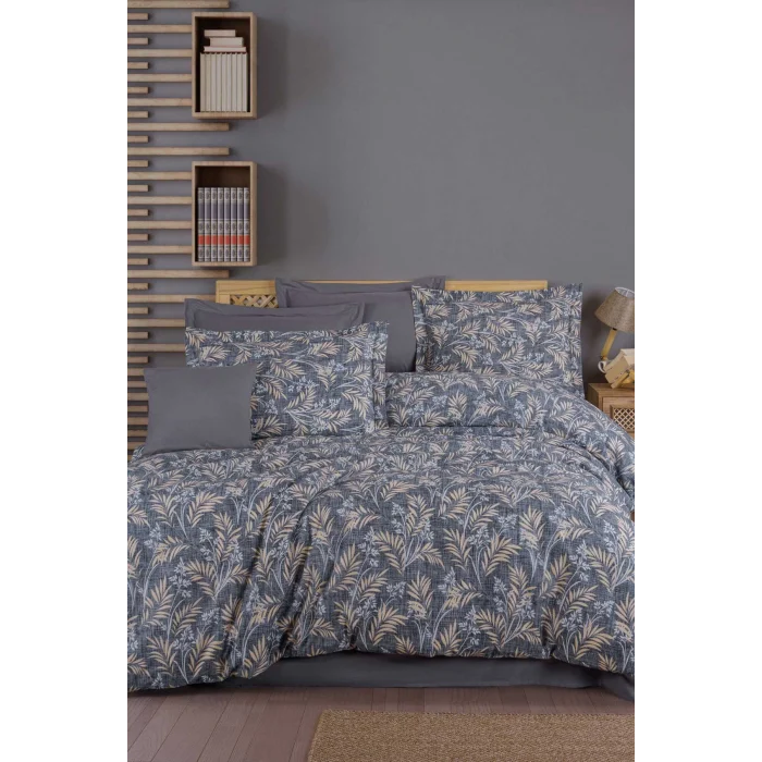 Çift Kişilik Ranforce Nevresim Takımı &#37;100 Pamuklu Tuğba