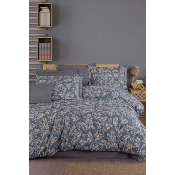 Çift Kişilik Ranforce Nevresim Takımı &#37;100 Pamuklu Tuğba